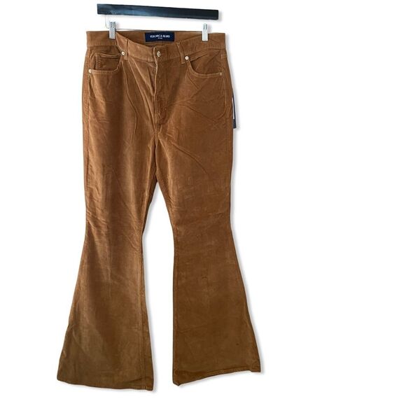 Veronica Beard Carson Corduroy Kick-Flare Pants tan brown bells jeans NWT 32 - Picture 6 of 12